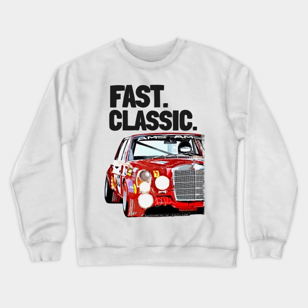 Mercedes 300 SEL art Crewneck Sweatshirt by Woohoo